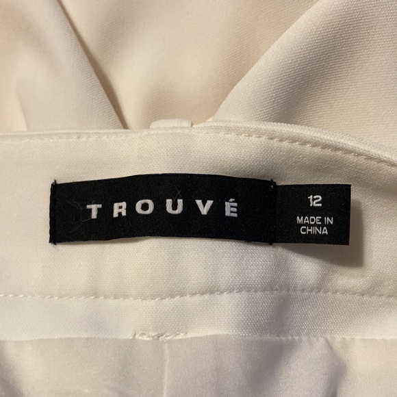 Trouve Womens Stretch Pleated Comfy Professional Dressy Work Trouser Size 12 - Picture 6 of 10